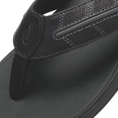OluKai Men|New Arrivals | Tuahine Palm - Lava Rock / Dk Shadow