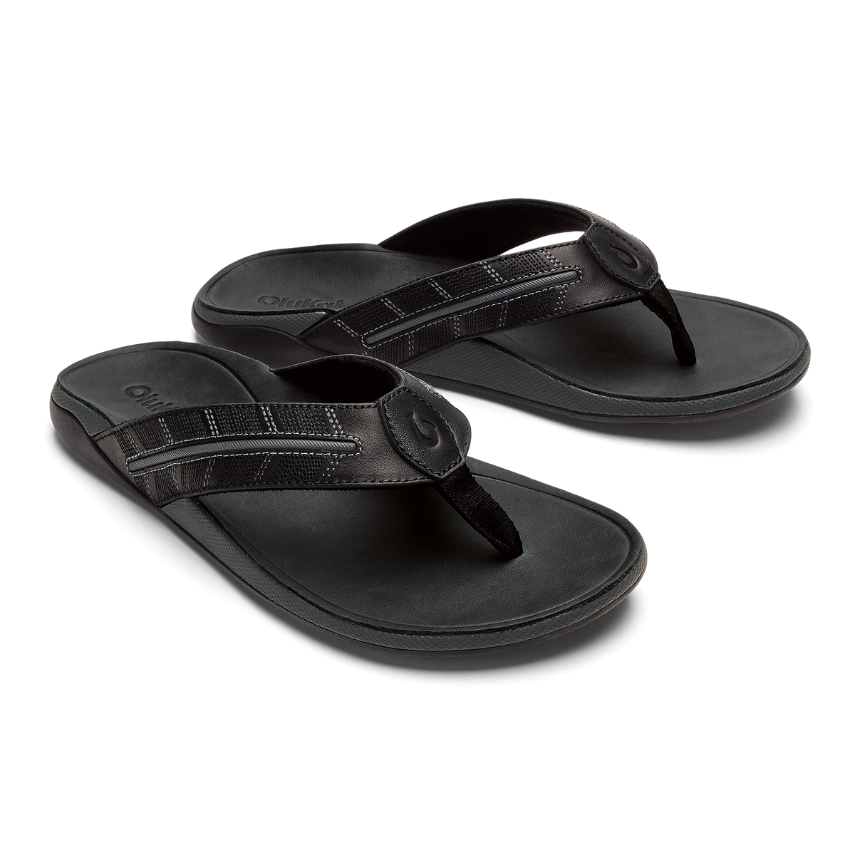 OluKai Men|New Arrivals | Tuahine Palm - Lava Rock / Dk Shadow