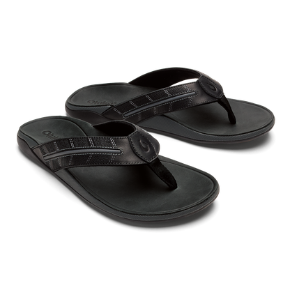 OluKai Men|New Arrivals | Tuahine Palm - Lava Rock / Dk Shadow