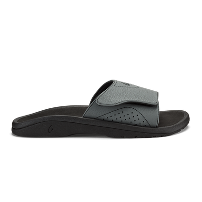OluKai Men|New Arrivals | Nalu Slide - Rock / Black