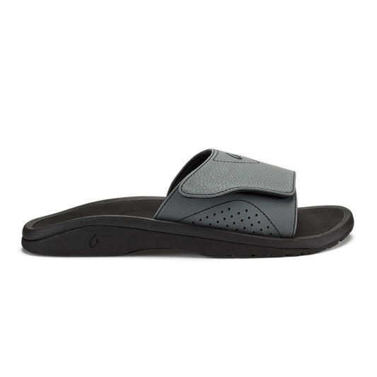 OluKai Men|New Arrivals | Nalu Slide - Rock / Black