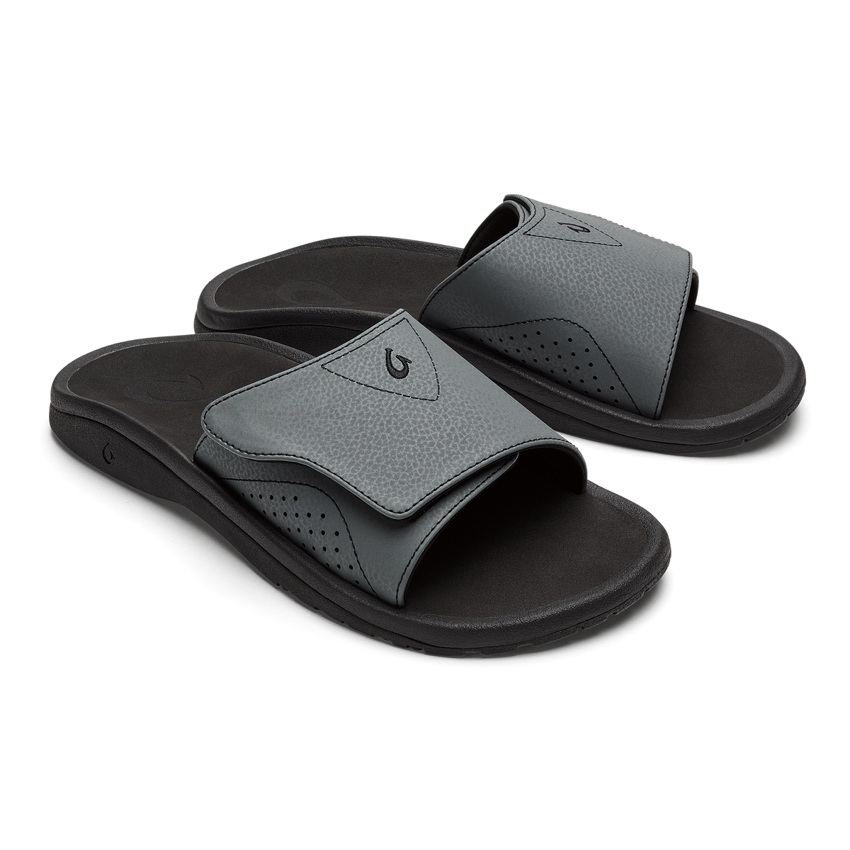 OluKai Men|New Arrivals | Nalu Slide - Rock / Black