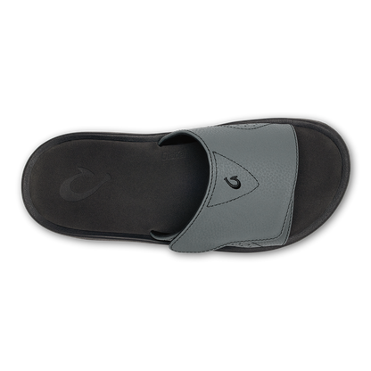 OluKai Men|New Arrivals | Nalu Slide - Rock / Black