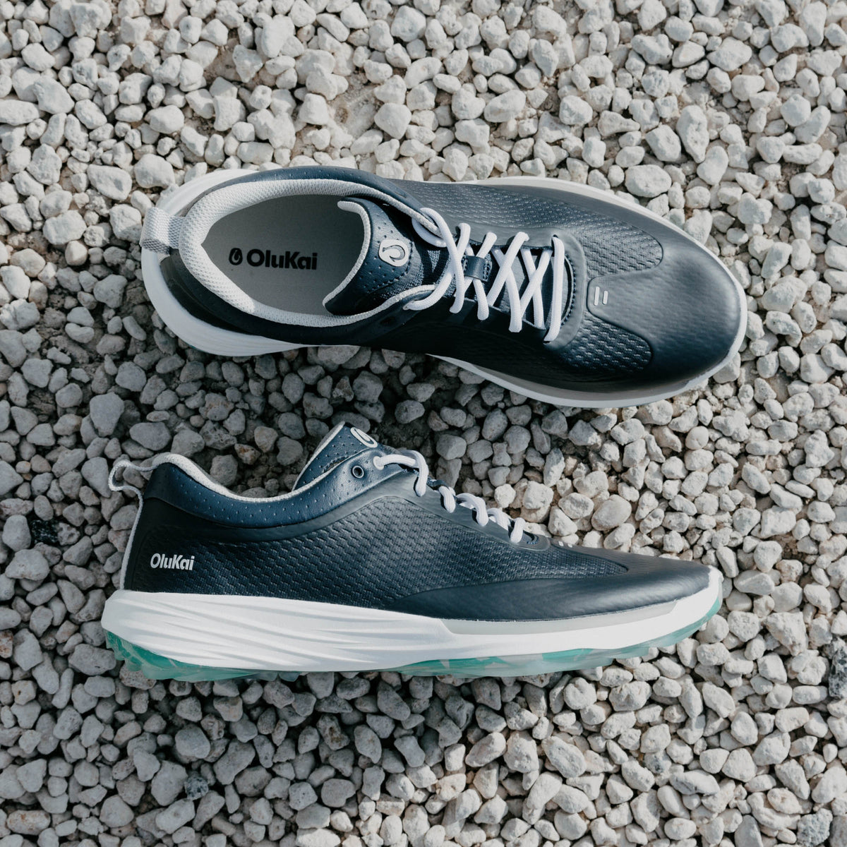 OluKai Men | Mākena Men’s Waterproof Golf Shoes - Mood Indigo
