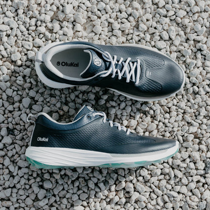 OluKai Men | Mākena Men’s Waterproof Golf Shoes - Mood Indigo