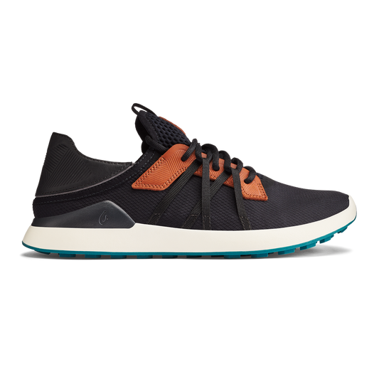 OluKai Men | Manele Men’s Breathable Golf Shoes - Black / Dark Shadow