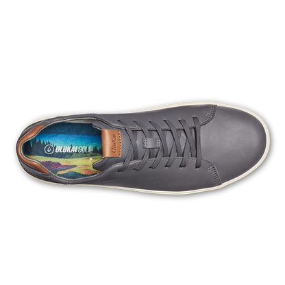 OluKai Men | Wai‘alae Men’s Waterproof Leather Golf Shoes - Stone