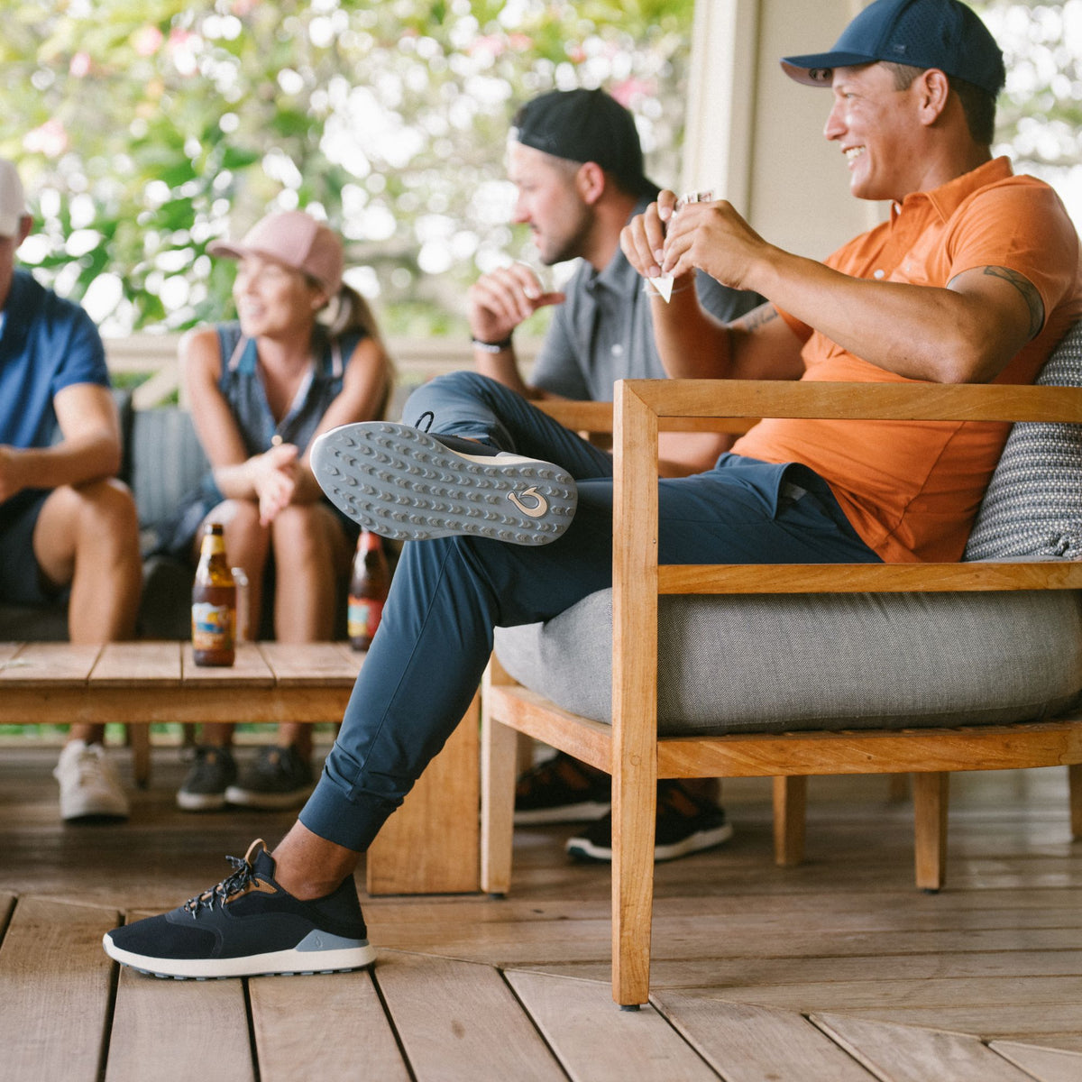 OluKai Men | OluKai Kā‘anapali Men’s Golf Shoe - Trench Blue / Sea Ice
