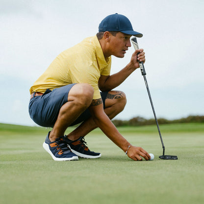 OluKai Men | Manele Men’s Breathable Golf Shoes - Trench Blue