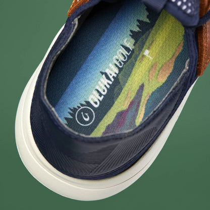 OluKai Men | Manele Men’s Breathable Golf Shoes - Trench Blue