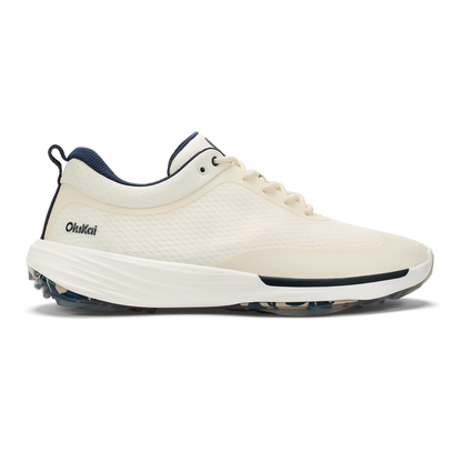 OluKai Men | Mākena Men’s Waterproof Golf Shoes - White Sand