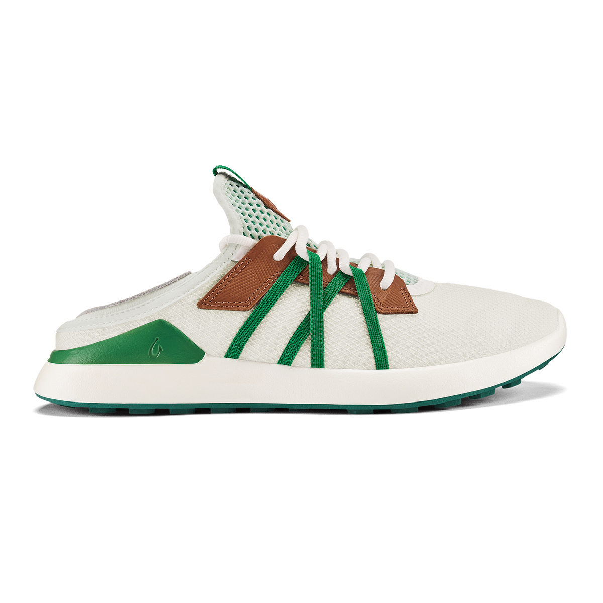 OluKai Men | Manele Men’s Breathable Golf Shoes - White / Bamboo