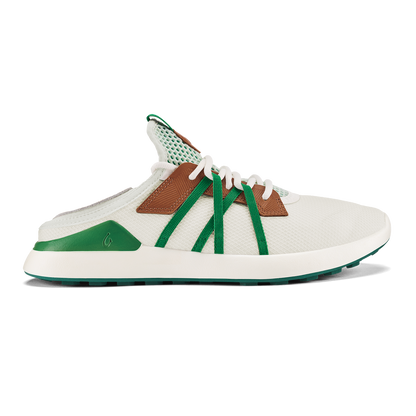 OluKai Men | Manele Men’s Breathable Golf Shoes - White / Bamboo