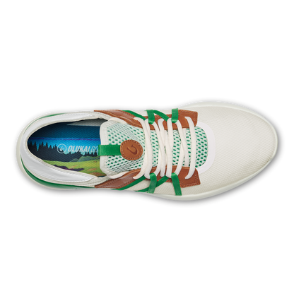 OluKai Men | Manele Men’s Breathable Golf Shoes - White / Bamboo