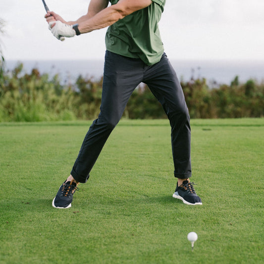 OluKai Men | OluKai Kā‘anapali Men’s Golf Shoe - Pavement / Vintage Blue