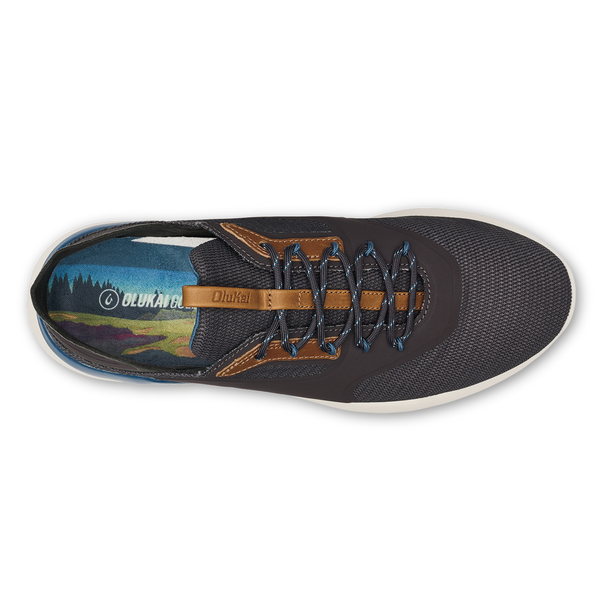 OluKai Men | OluKai Kā‘anapali Men’s Golf Shoe - Pavement / Vintage Blue