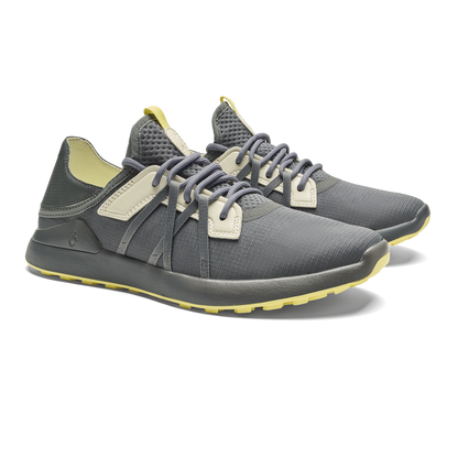 OluKai Men | Manele Men’s Breathable Golf Shoes - Rock / Flower
