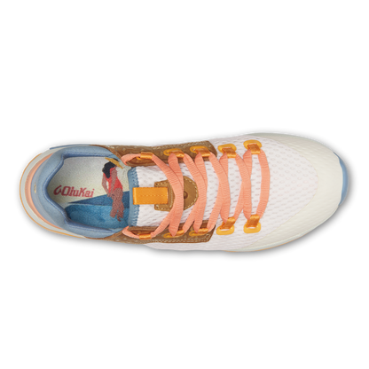 OluKai Women | Wailuku Women’s Athletic Shoes - Bright White / Sea Ice