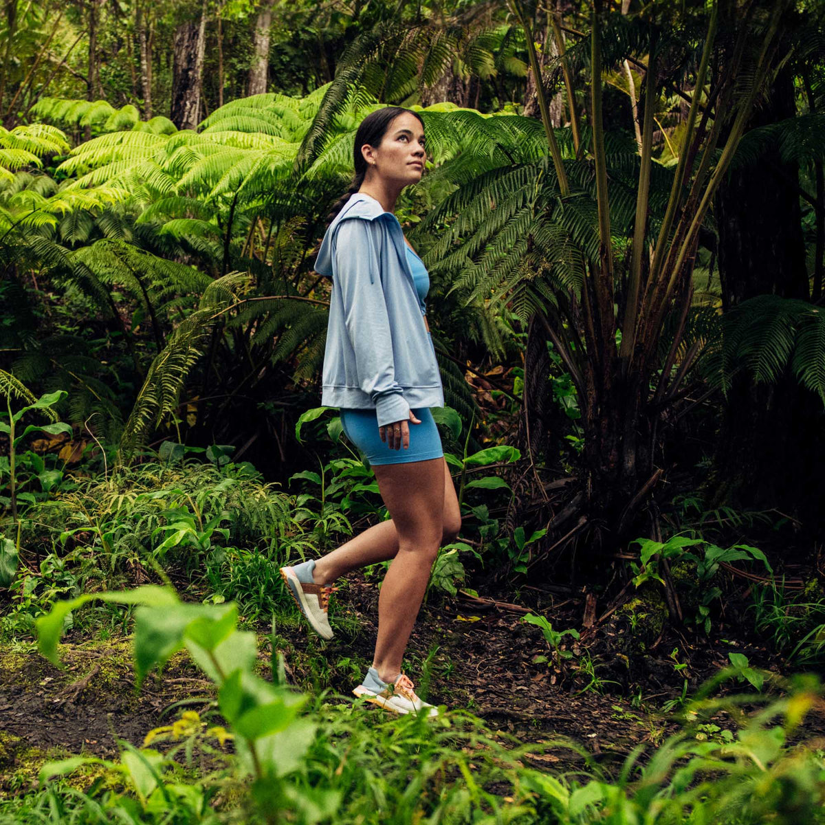 OluKai Women | Wailuku Women’s Athletic Shoes - Bright White / Sea Ice