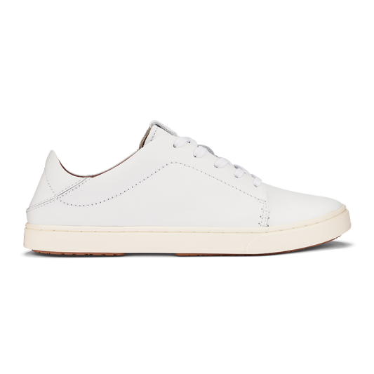 OluKai Women | Pehuea Lī ‘Ili Women's Leather Sneakers - White