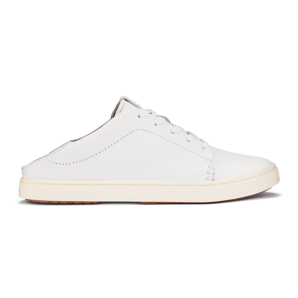 OluKai Women | Pehuea Lī ‘Ili Women's Leather Sneakers - White