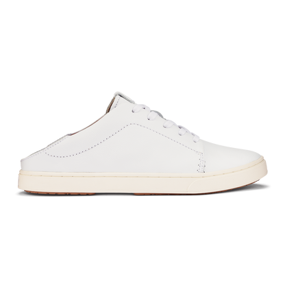 OluKai Women | Pehuea Lī ‘Ili Women's Leather Sneakers - White