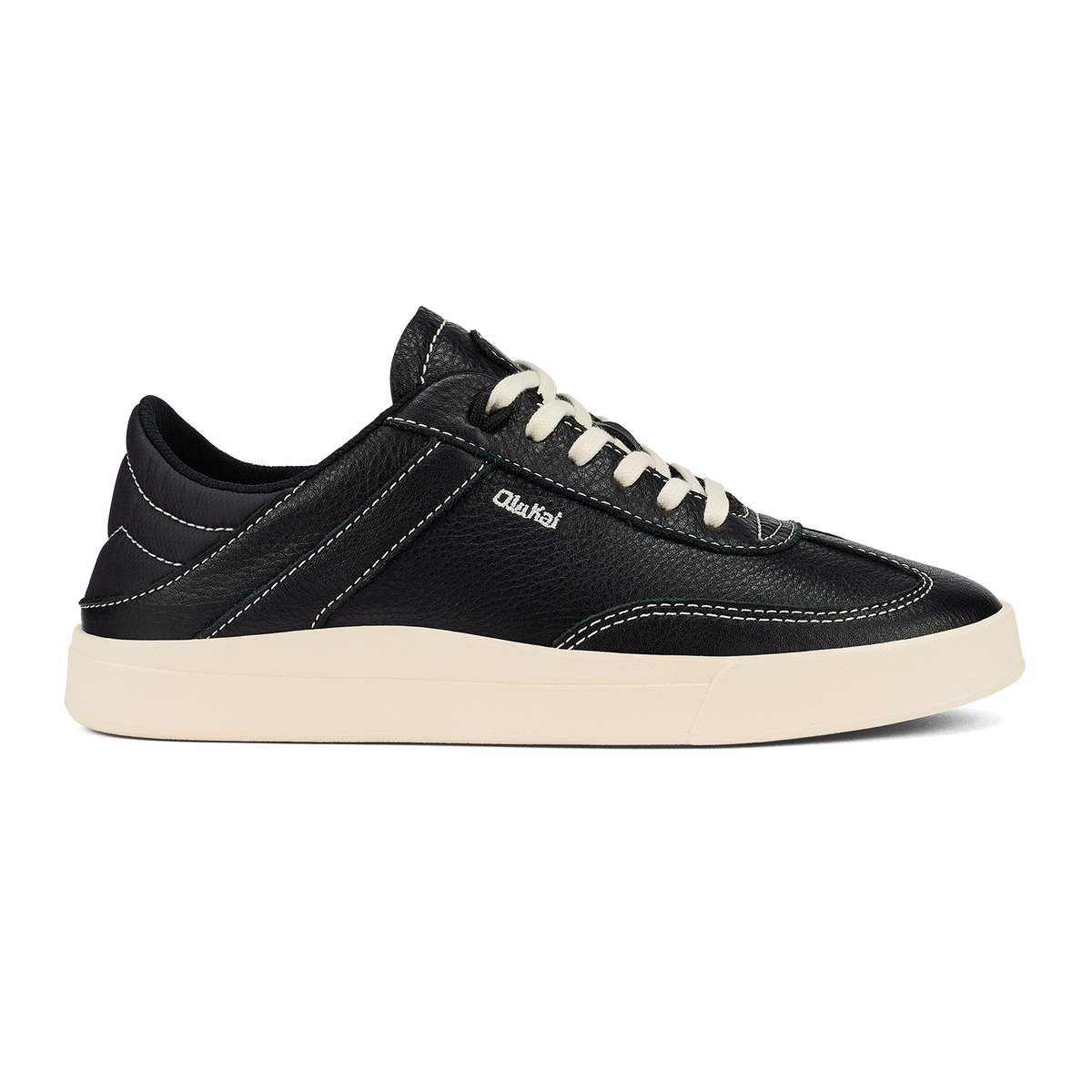 OluKai Women | Hā‘upu Women’s Leather Sneakers - Onyx