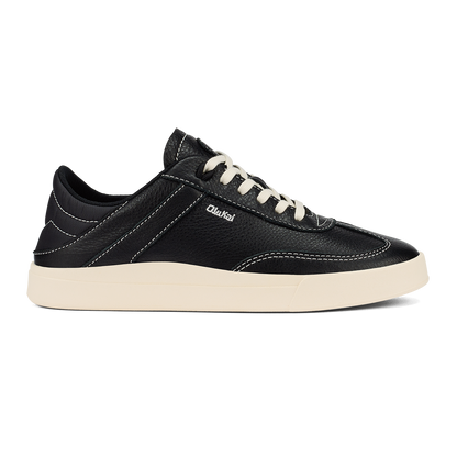 OluKai Women | Hā‘upu Women’s Leather Sneakers - Onyx