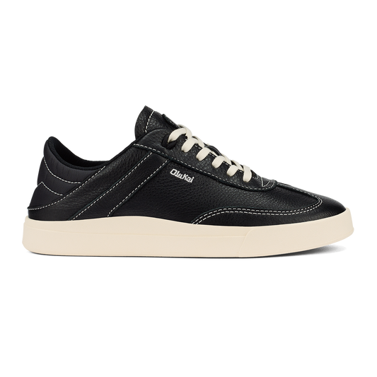 OluKai Women | Hā‘upu Women’s Leather Sneakers - Onyx
