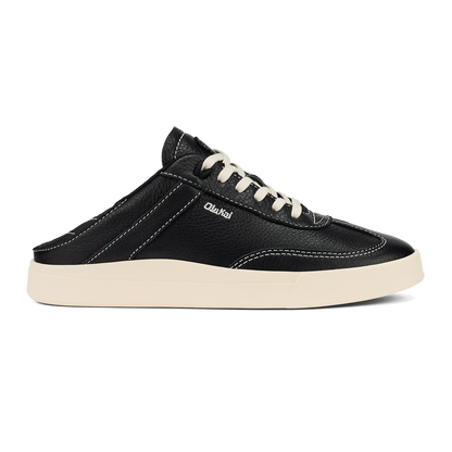 OluKai Women | Hā‘upu Women’s Leather Sneakers - Onyx