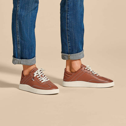 OluKai Women | Hā‘upu Women’s Leather Sneakers - Fox