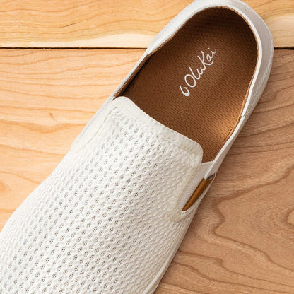 OluKai Women | Pehuea Women's Breathable Slip-On Sneakers - Bright White