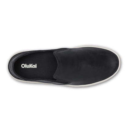 OluKai Women | Pehuea Leather - Onyx / Onyx