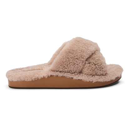 OluKai Women | Hila Heu Women’s Slide Slipper Sandals - Tan