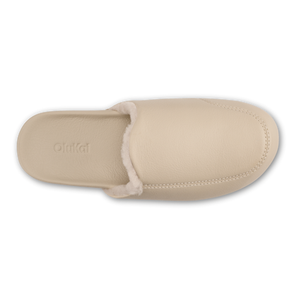 OluKai Women | Kōnea Women’s Leather Slipper Mules - Bone