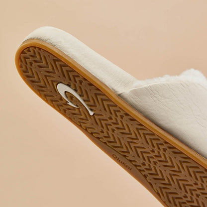 OluKai Women | Kōnea Women’s Leather Slipper Mules - Bone