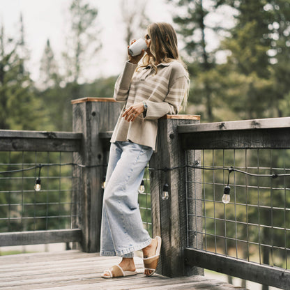 OluKai Women | Hō‘ala Slide Women’s Slide Slipper Sandals - Tan / Puka