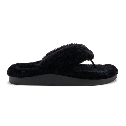 OluKai Women | Kīpe'a Heu Women‘s Flip Flop Slippers - Black