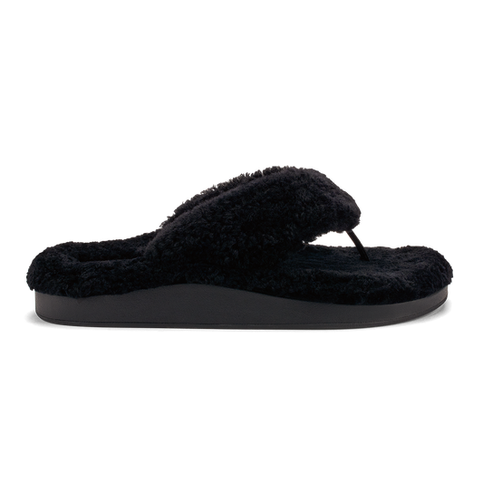 OluKai Women | Kīpe'a Heu Women‘s Flip Flop Slippers - Black