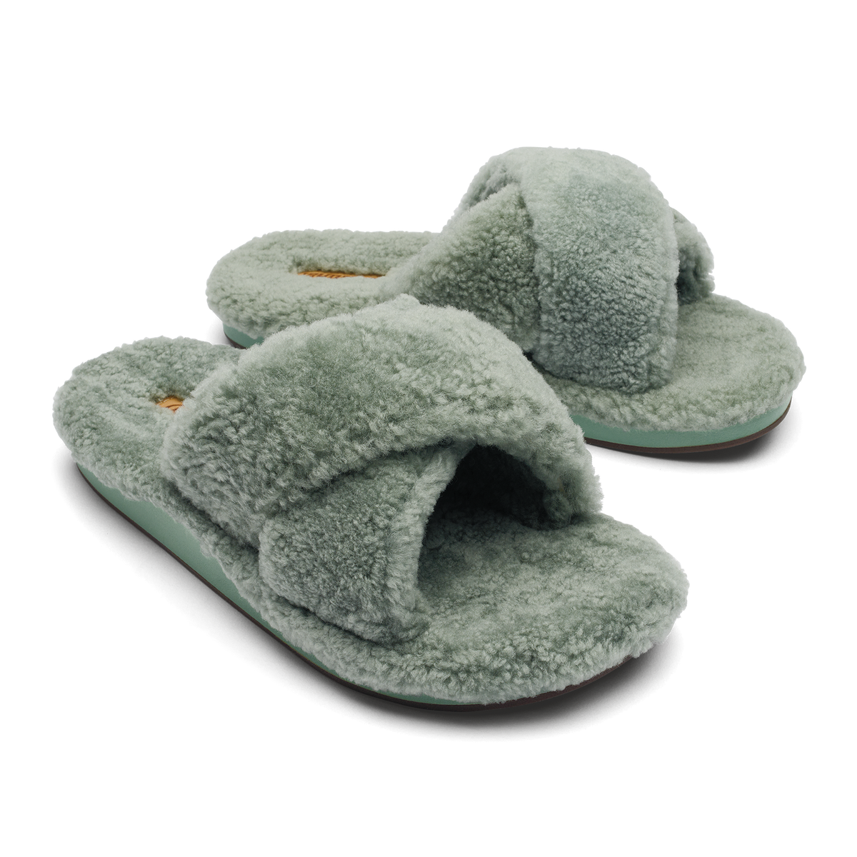 OluKai Women | Hila Heu Women’s Slide Slipper Sandals - Muted Green