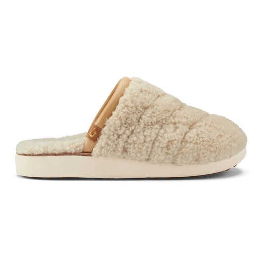 OluKai Women | Pūpū Mua Women’s Shearling Mule Slipper - Tapa