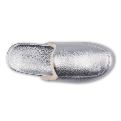 OluKai Women | Kōnea Women’s Leather Slipper Mules - Silver