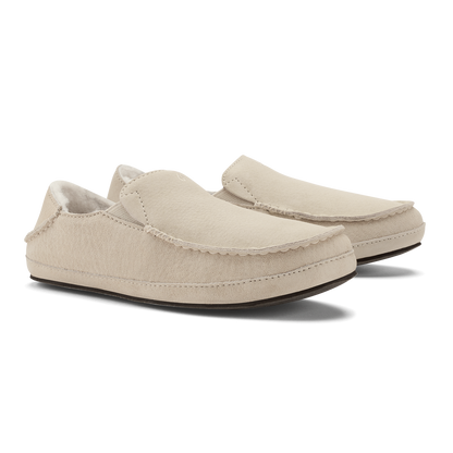 OluKai Women | Nohea Women's Leather Slippers - Bone