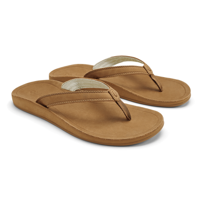 OluKai Women | Southshore Women’s Waterproof Leather Sandals - Toffee