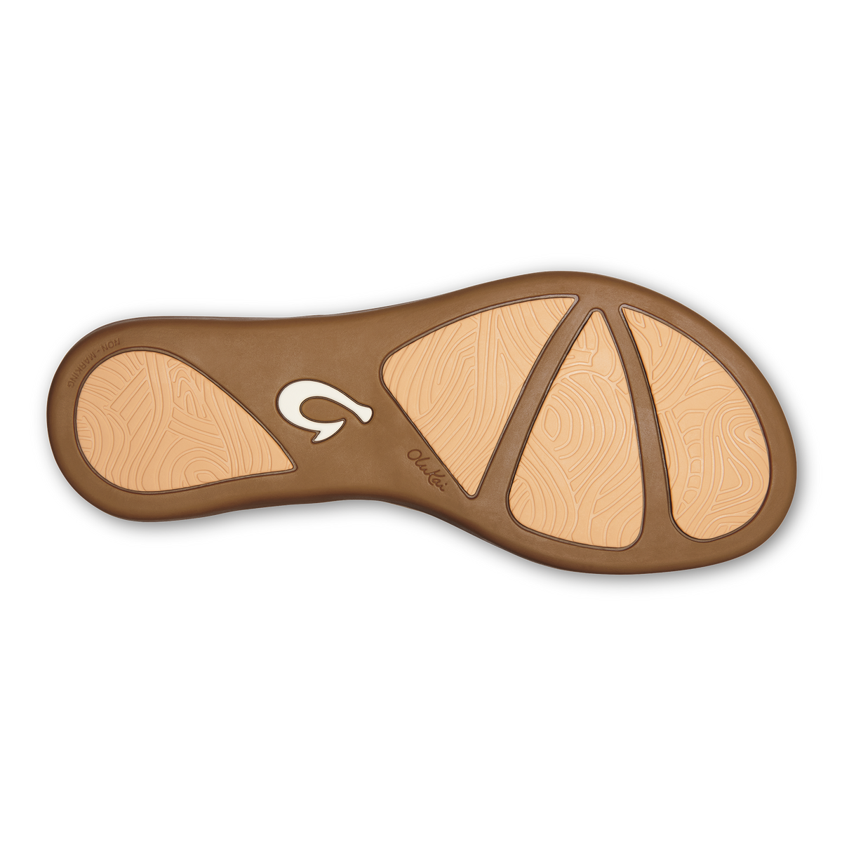 OluKai Women | Honu Women’s Leather Sandals - Bright White / Golden Sand
