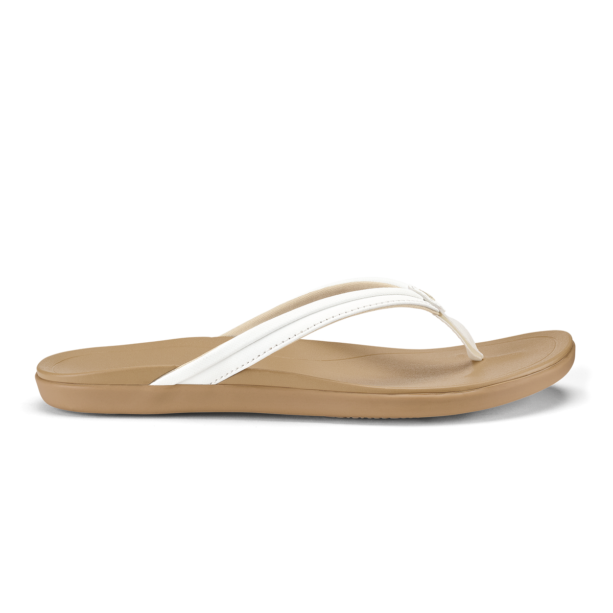OluKai Women|New Arrivals | Ho‘opio Malua - Bright White / Warm Sand