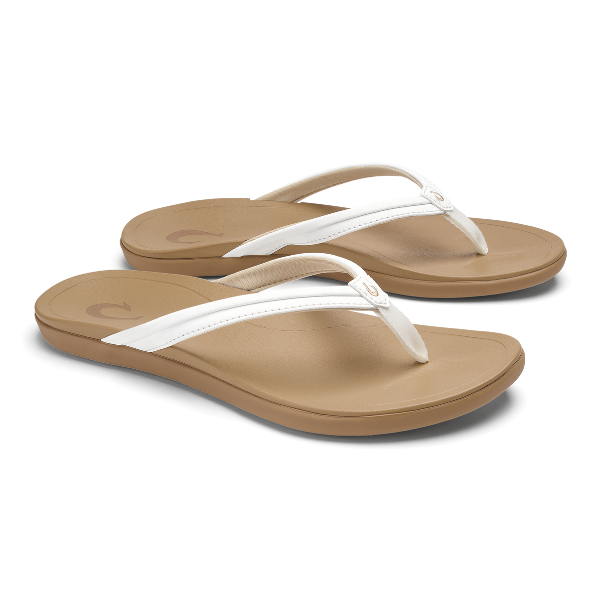 OluKai Women|New Arrivals | Ho‘opio Malua - Bright White / Warm Sand
