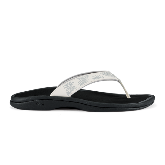 OluKai Women | ‘Ohana Women's Beach Sandals - Bright White / Hua