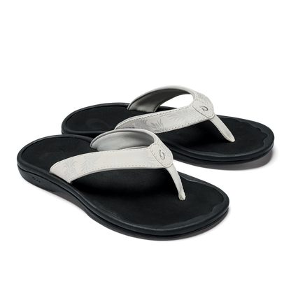 OluKai Women | ‘Ohana Women's Beach Sandals - Bright White / Hua