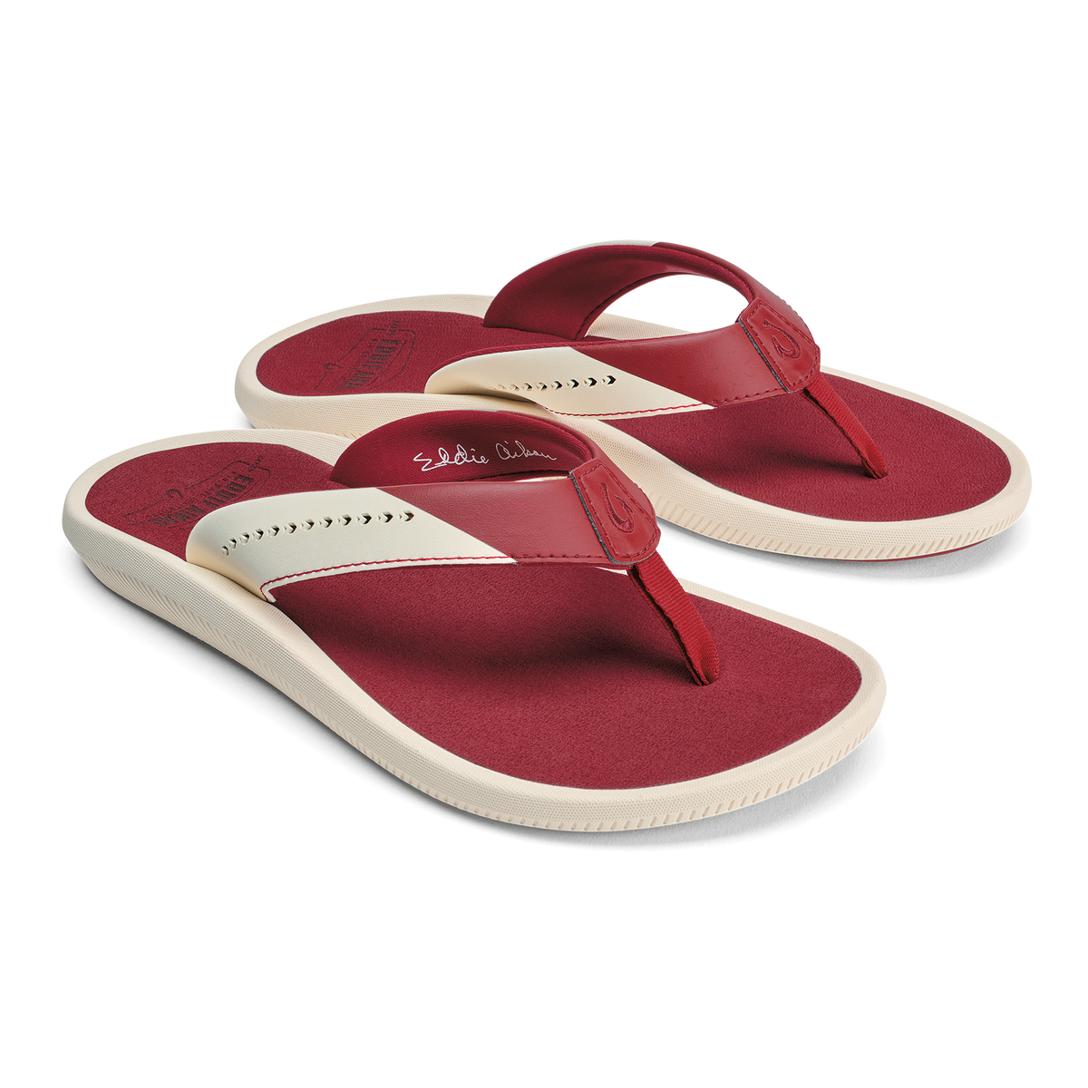 OluKai Women | Ulele - Off White / Deep Red